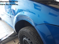 Chevrolet Lacetti восстановление переднего крыла под покраску